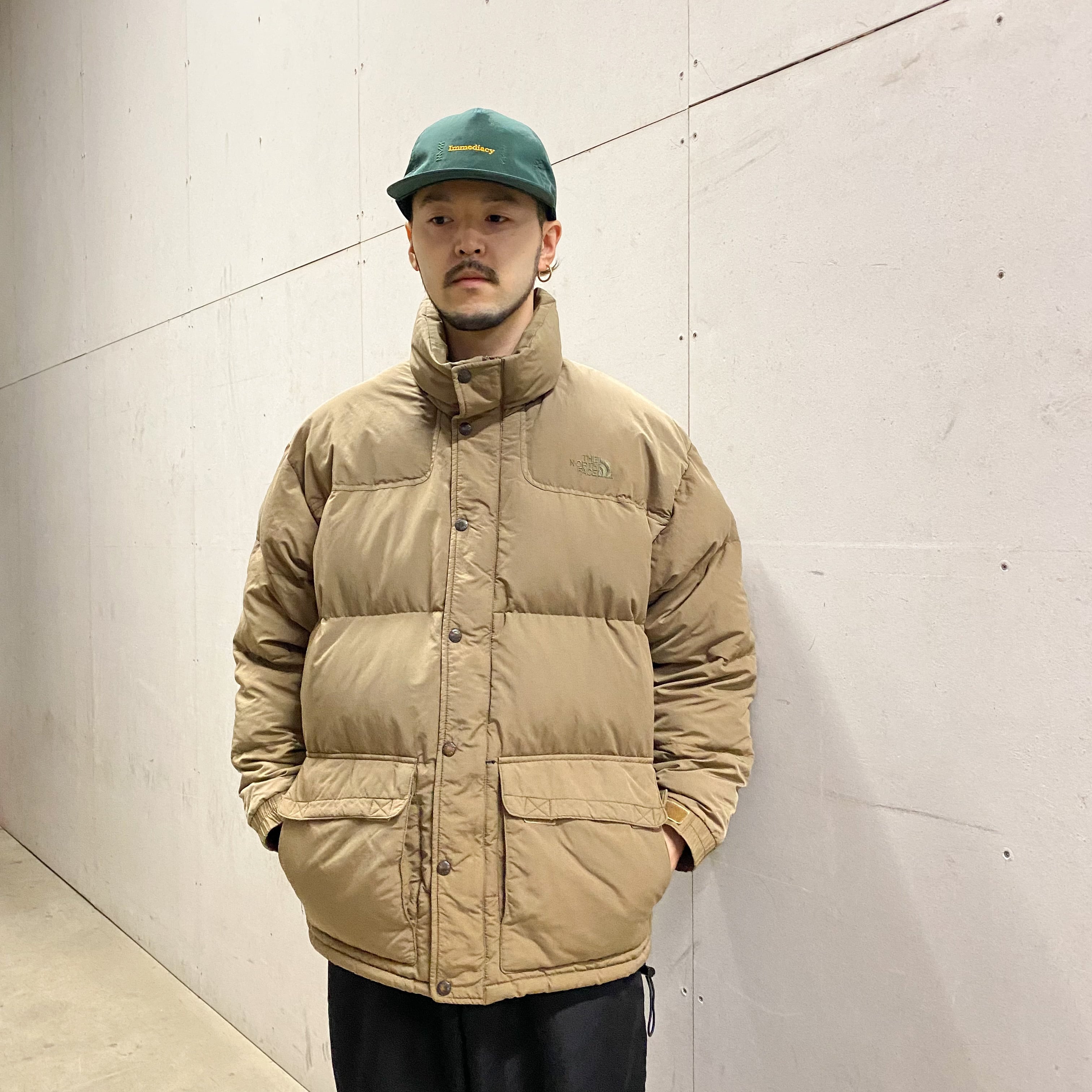 90s  USA企画　THE NORTH FACE ダウンベストXL ブラック