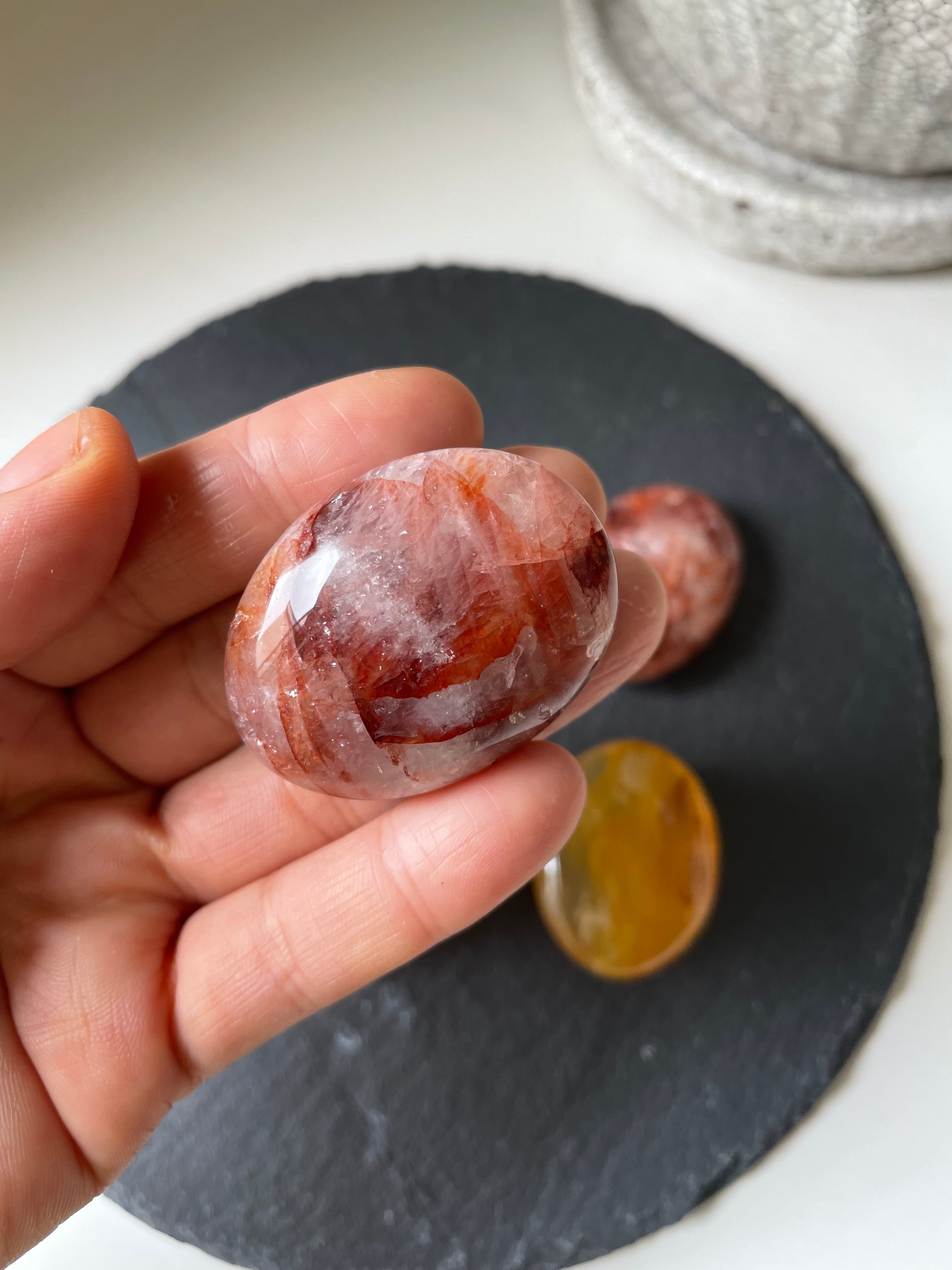 Aura Quartz Soap Shape Stones / オーラクォーツソープシェイプ