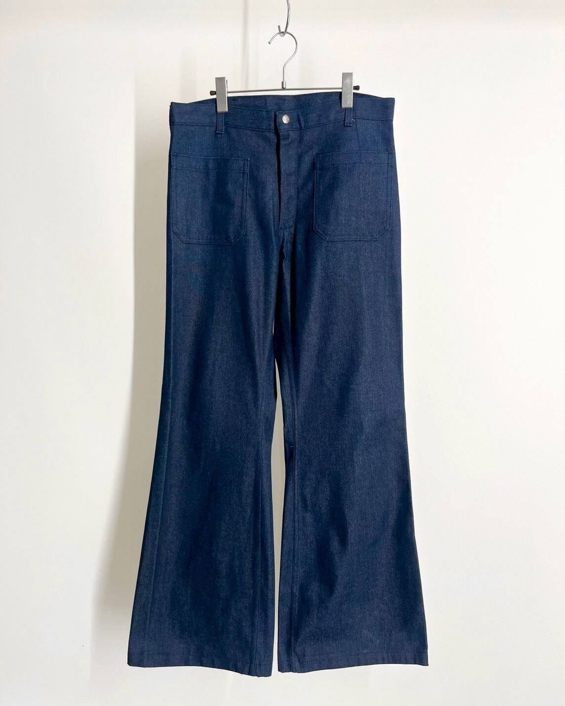 80s US NAVY Denim Sailor Pants | VOLAR