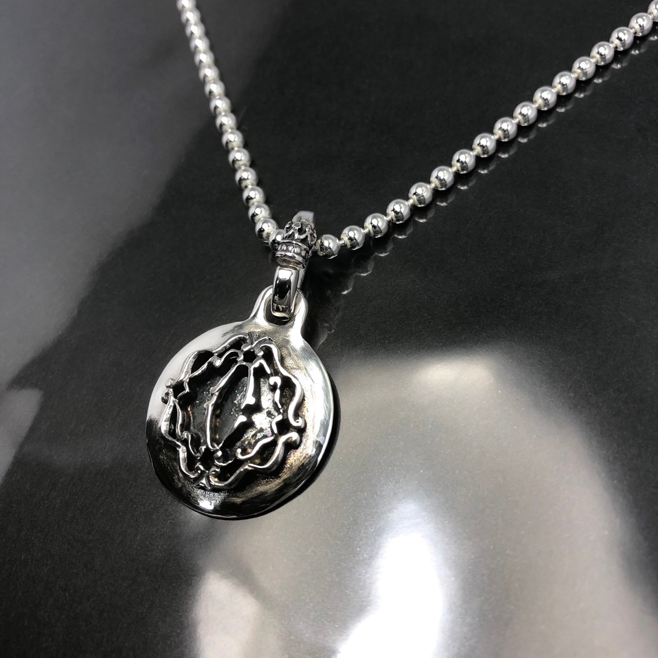 SPIRAL BALL CHAIN NECKLACE/ スパイラル ボールチェーンネックレス