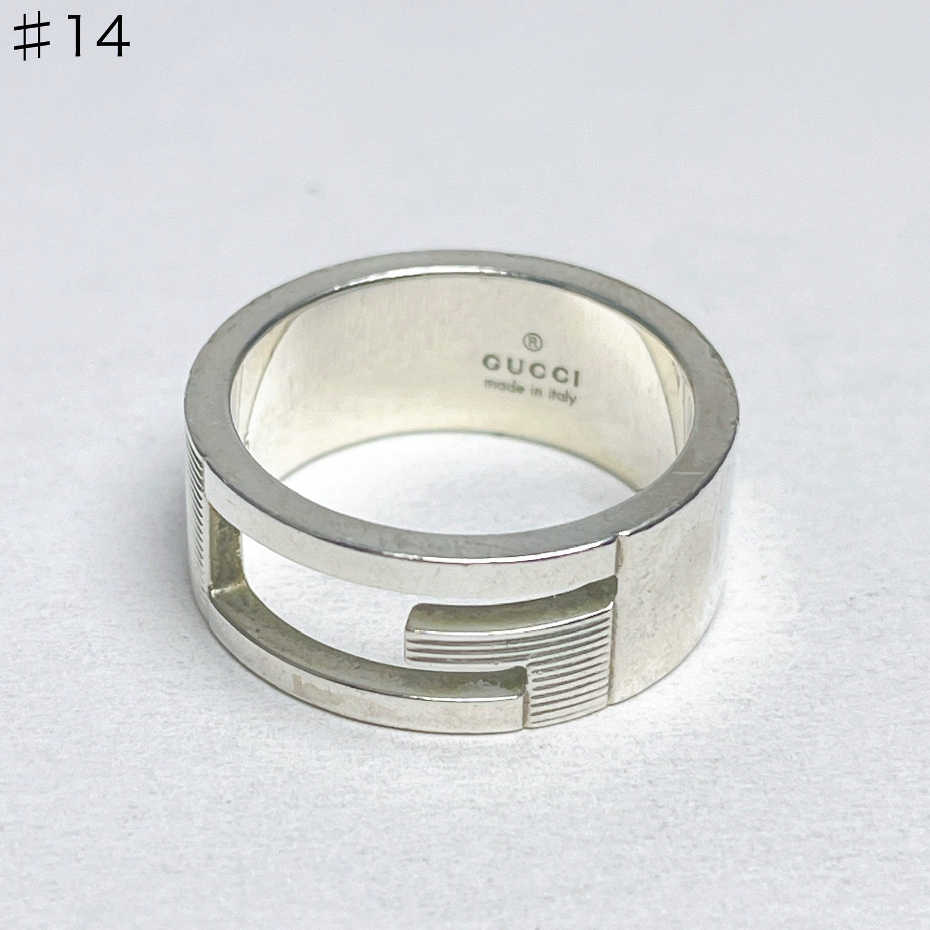 2673 グッチ サンチュール ベルト ワイド バングル ブレスレット 925