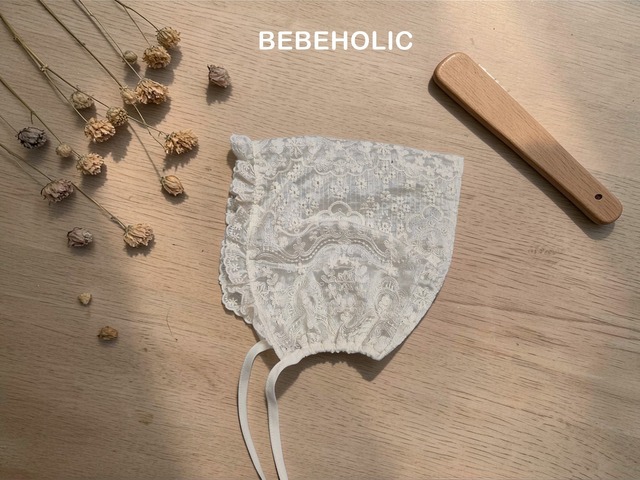 ⭐︎即納⭐︎[bebeholic] mummy lace bonnet