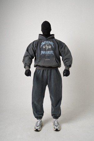 ヴィンテージスウェットロングパンツ　ダークブルーグレー