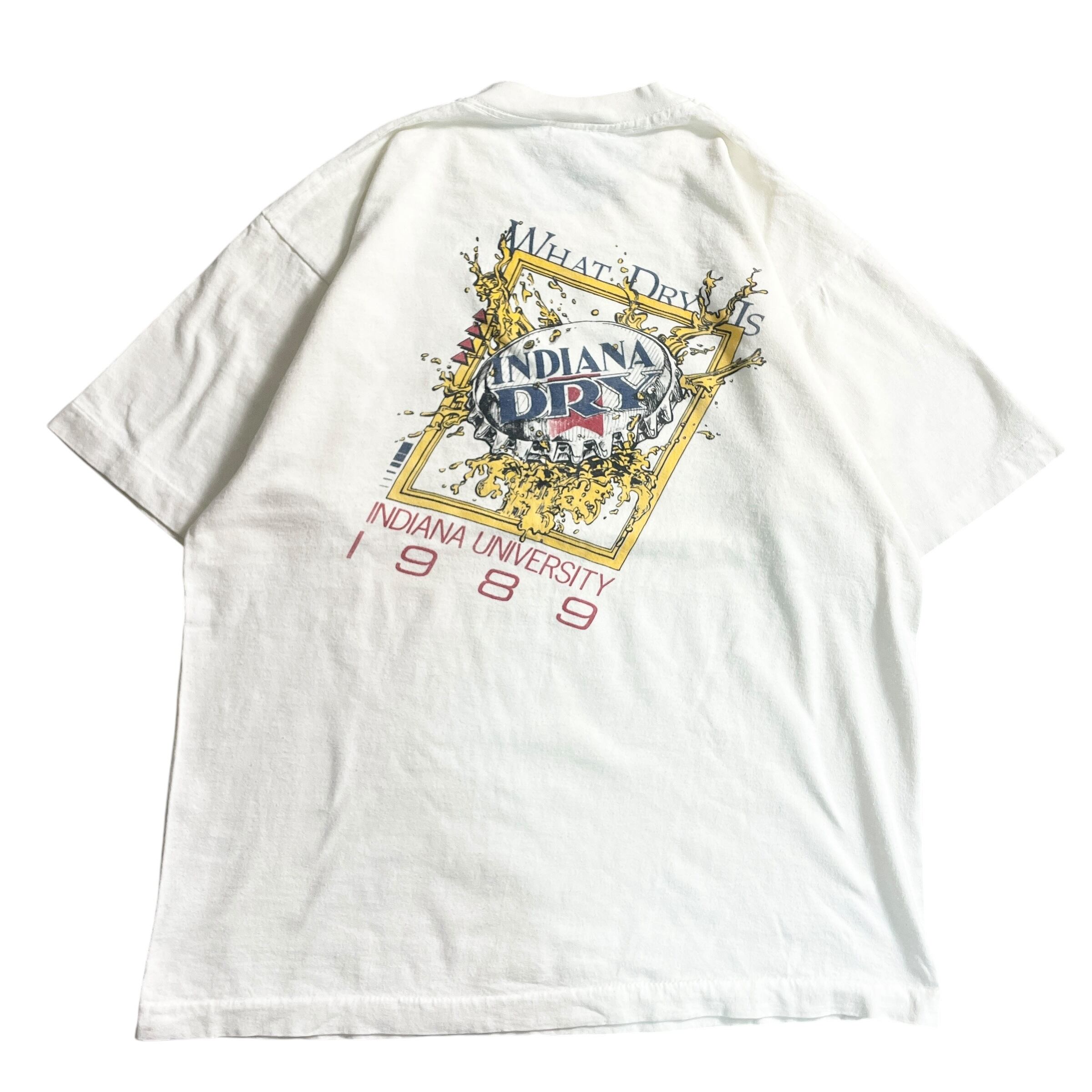 90s USA製 Indiana 大学 ジョーク vintage T-shirt