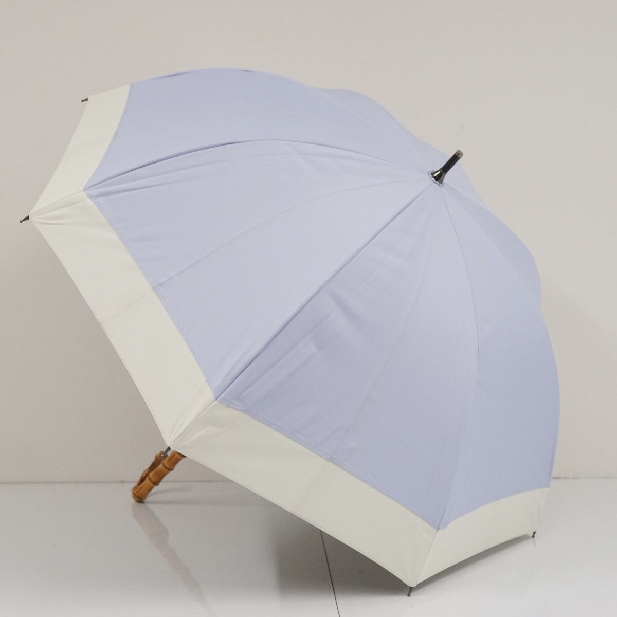 完全遮光折日傘 芦屋ロサブラン USED品 晴雨兼用 コンビ アイリス