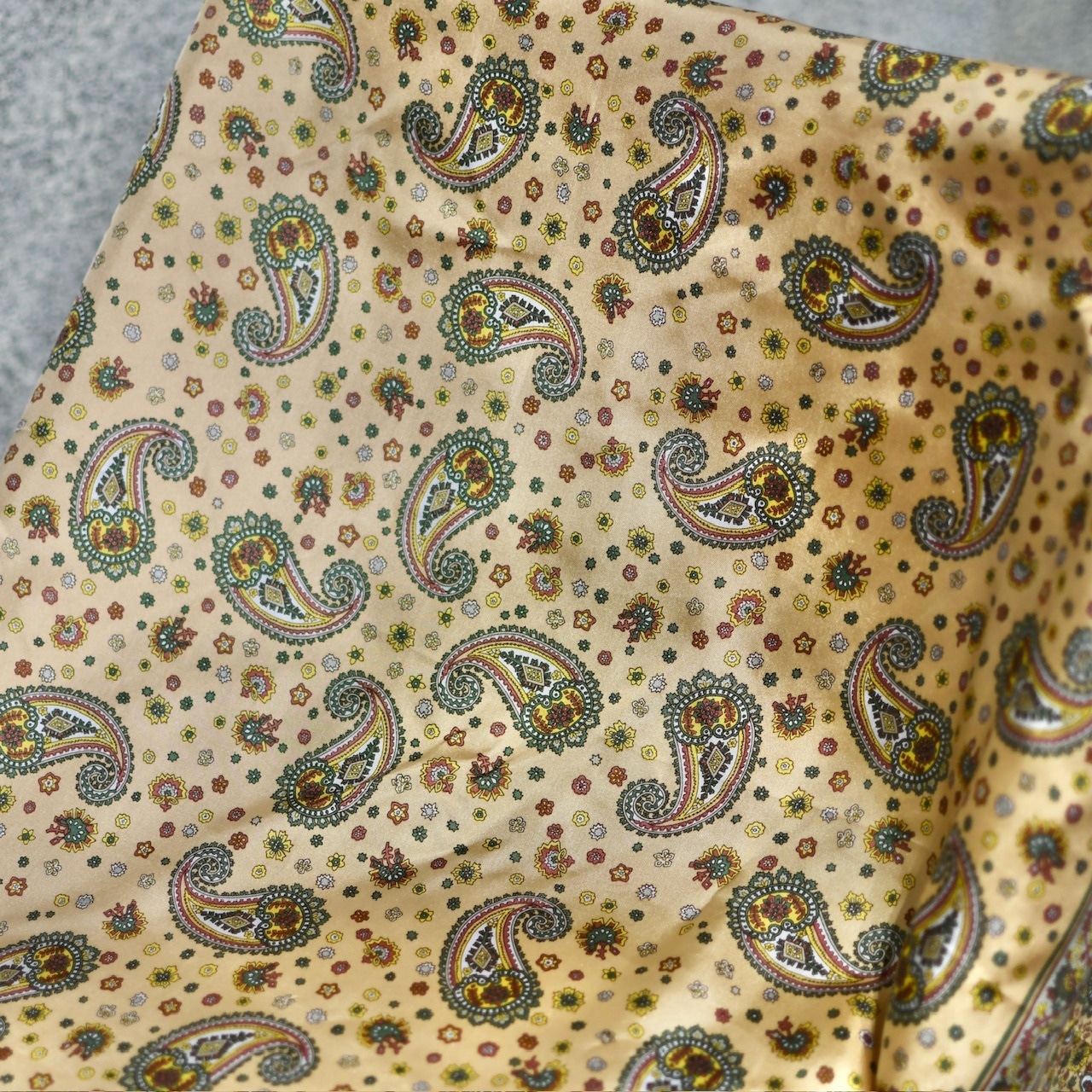 paisley pattern silk scarf