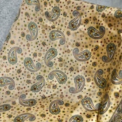 paisley pattern silk scarf