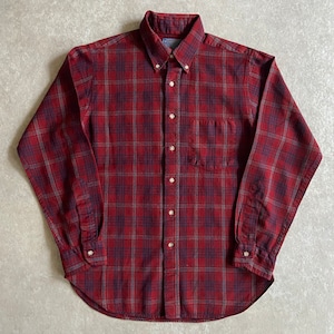 1970s PENDLETON Wool Check Shirt M Made in USA H556