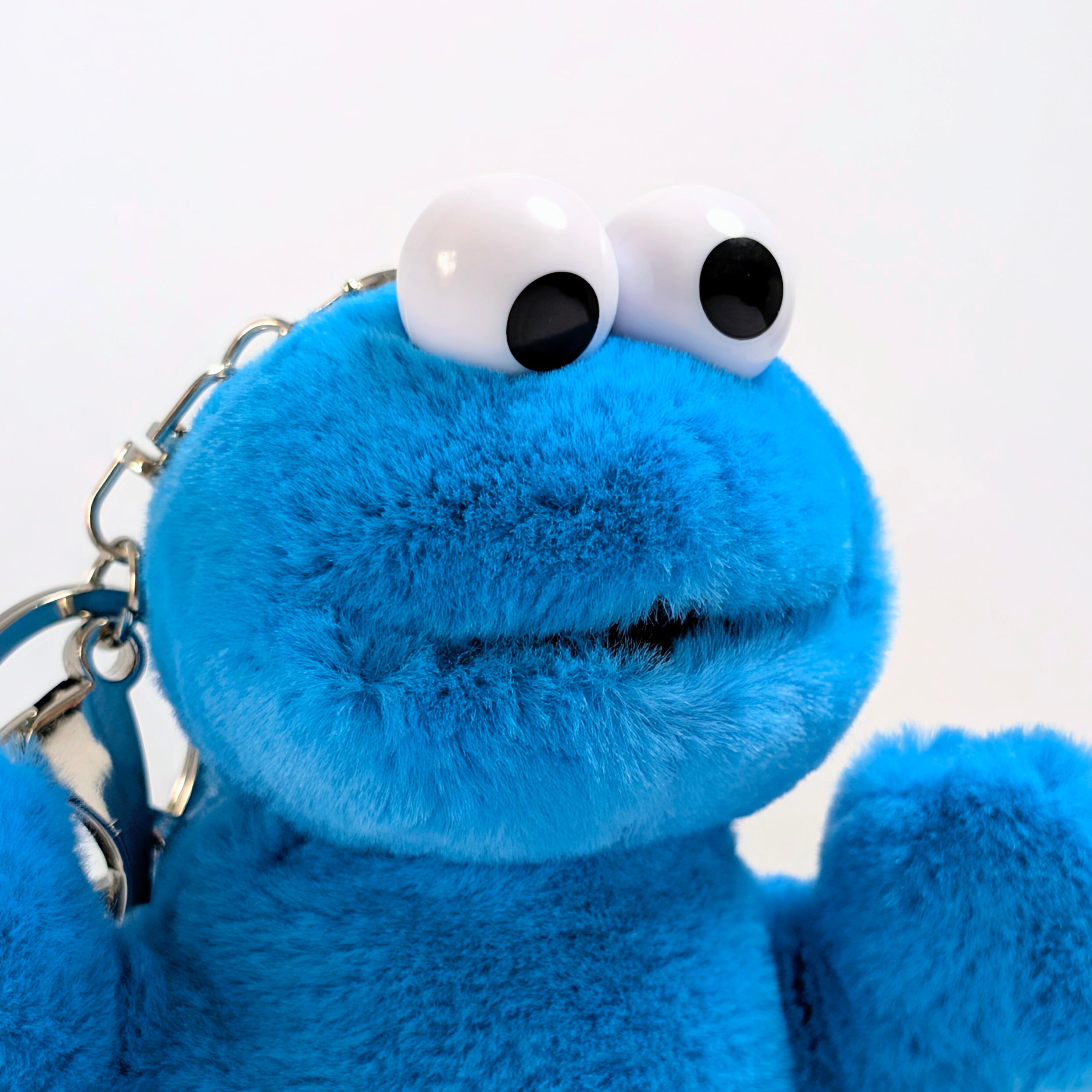 ✨️肌触り良すぎて…(。-ω-)zzz…(。ﾟωﾟ) ﾊｯ!✨️☆【 SESAME STREET（ セサミストリート ） 】 クッキーモンスター / ぬいぐるみキーホルダー / プラッシュキーホルダー / マスコット 〚アメリカン雑貨 アメトイ〛