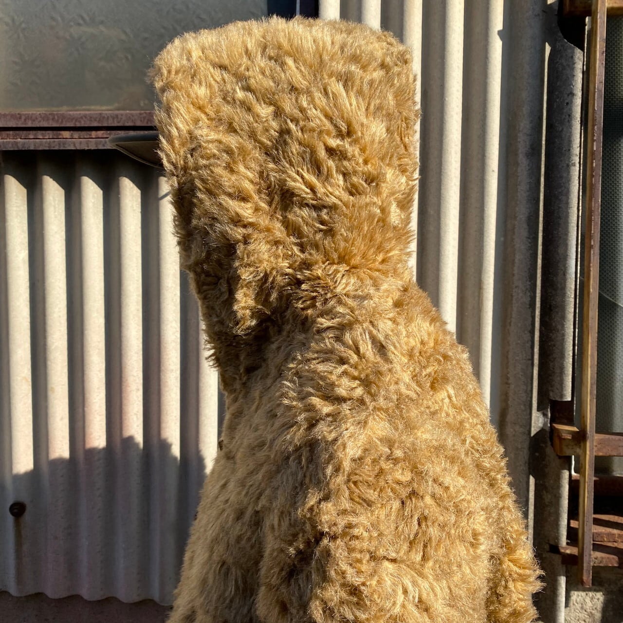 60s 70s ヴィンテージ フェイクファー コート テディベア USA製