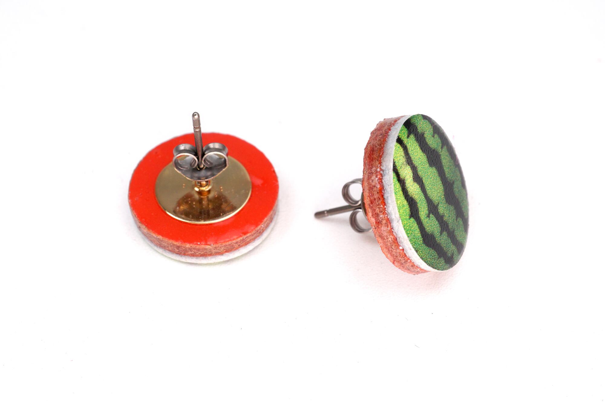 小玉スイカな革ピアス | EARL’S FAVOURITE（アールスフェボリット） powered by BASE