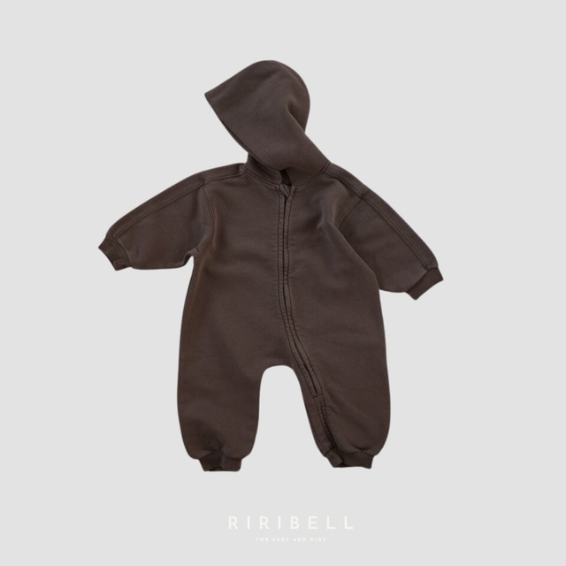 【EARTH THE ARCHIVE】Organic French terry suit - Brown