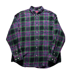 SUPREME brushed plaid flannel shirt
