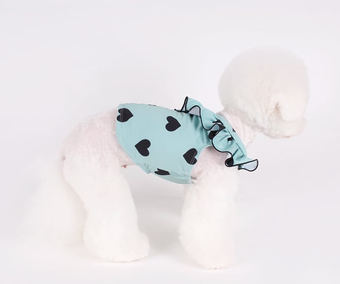 ハートビーチウェア S ~ XL 2color  /  犬服 夏 犬 ビキニ ドッグウェア 可愛い 犬の服 ペット ラッシュガード