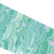 再販❤︎suminagashiリバーシブル半巾帯  ハート墨流し［花びらと御伽の森　花火柄］ハート乱舞