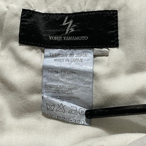 90s Y's archive linen white pants w34 詳細写真3