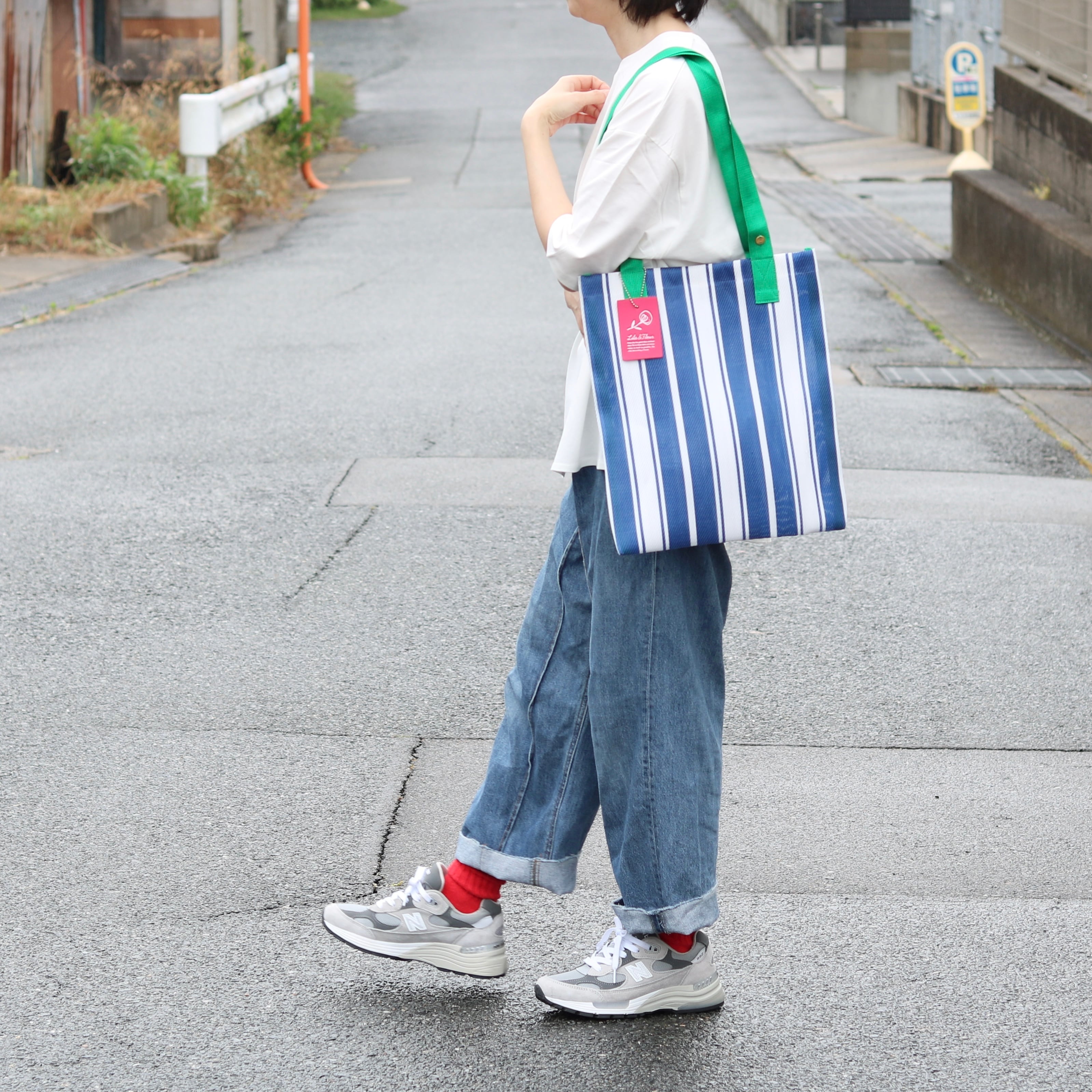 Lila&Fleur ストライプ トートバッグ | Zakka so-la