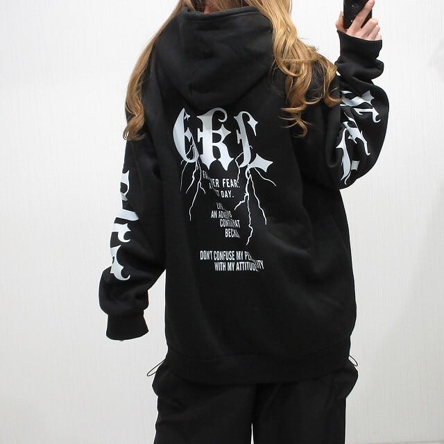 バックロゴ 袖ロゴ Frontポケット BIGパーカー | @YUG ～ project by