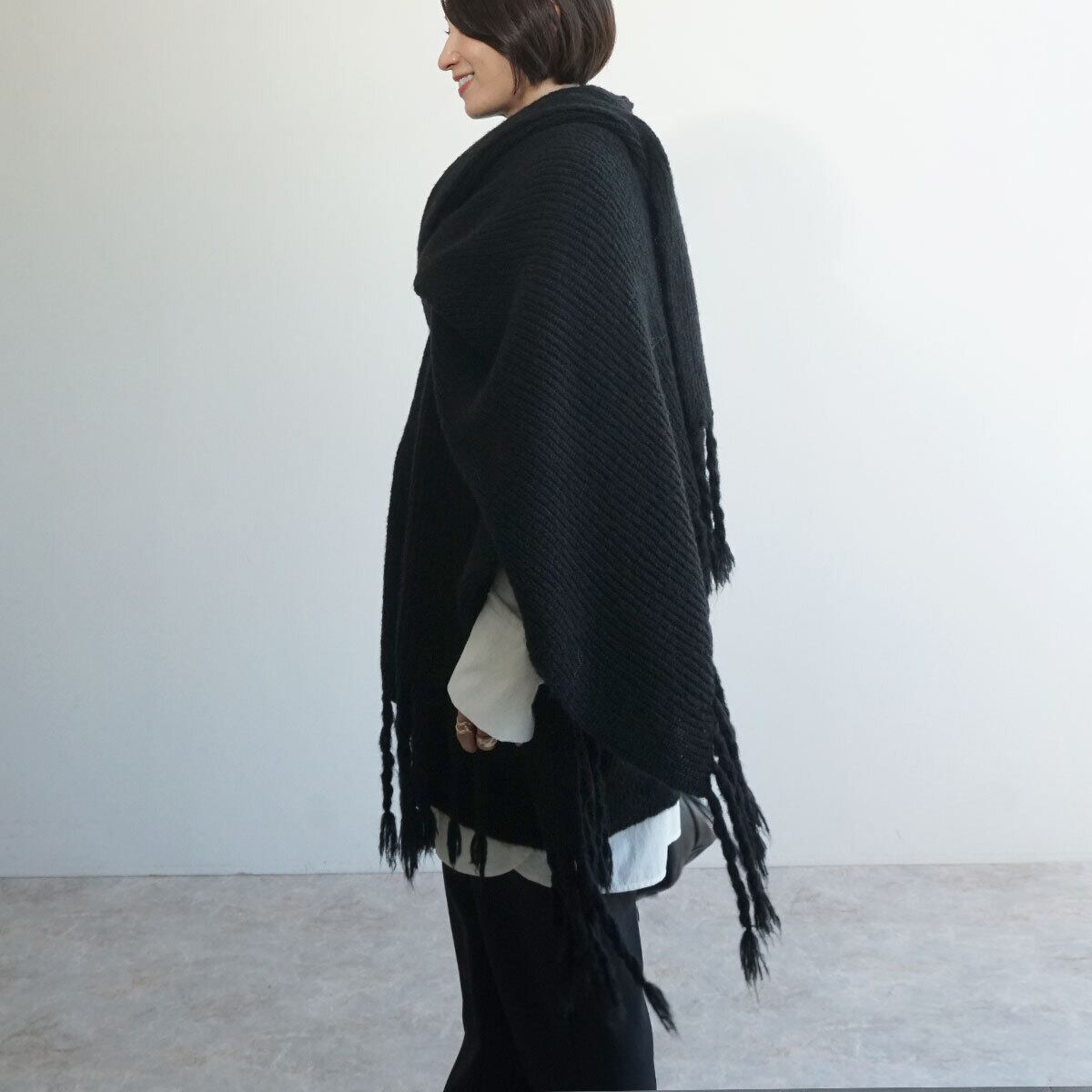 大判ねじりフリンジストール SALE | FASHFREN/ファッシュフレン