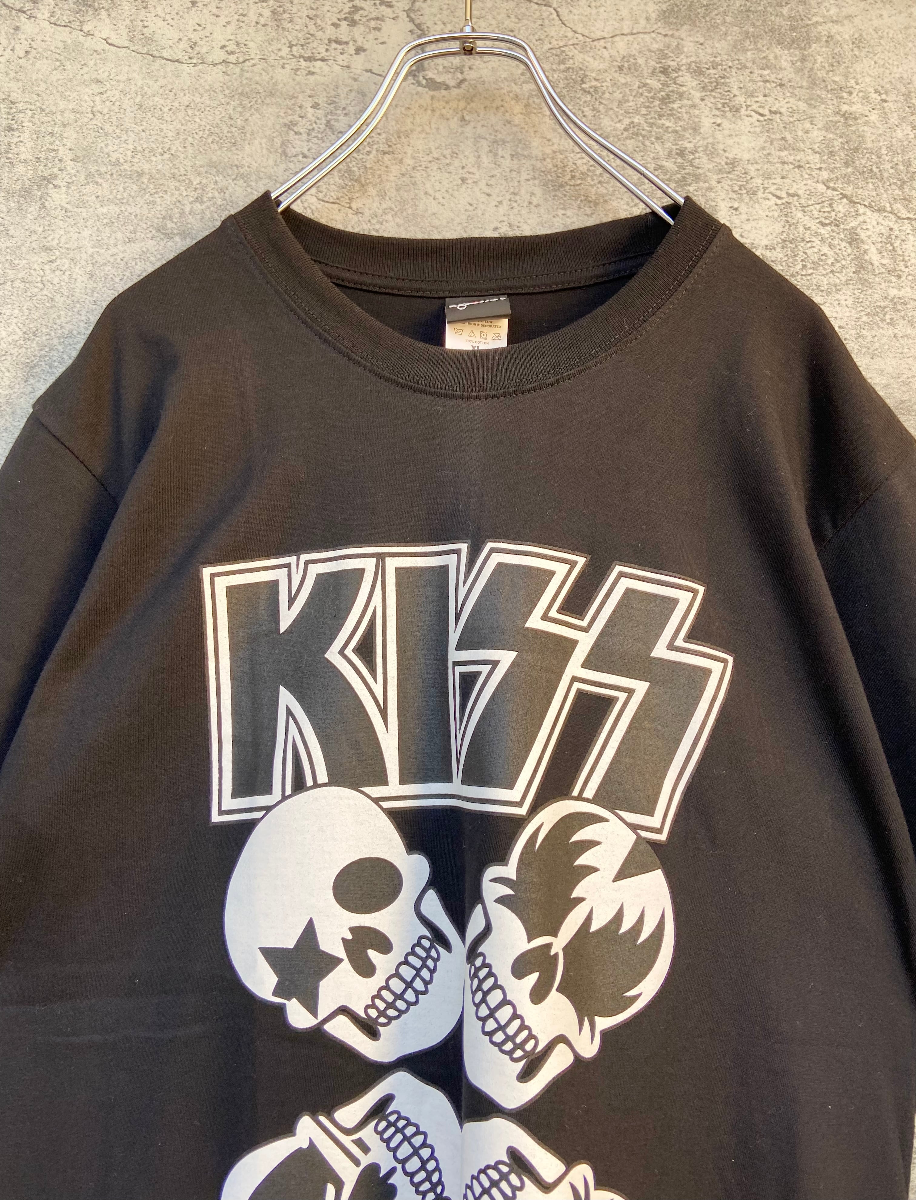 海外 ロックバンド KISS キッス バンドTシャツ 黒