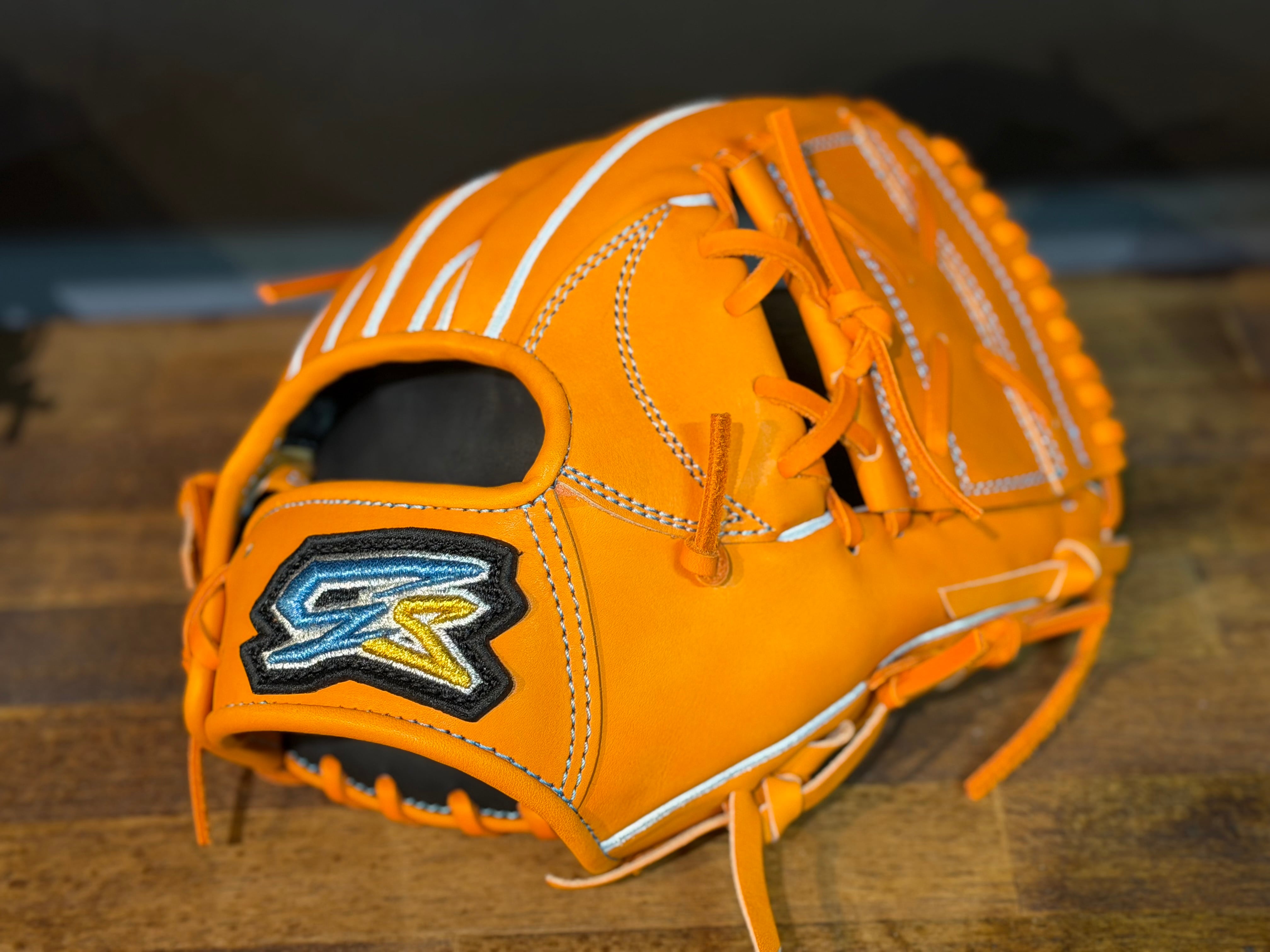 GS 軟式仕様内野用 当て挟み型 オレンジ×オレンジ