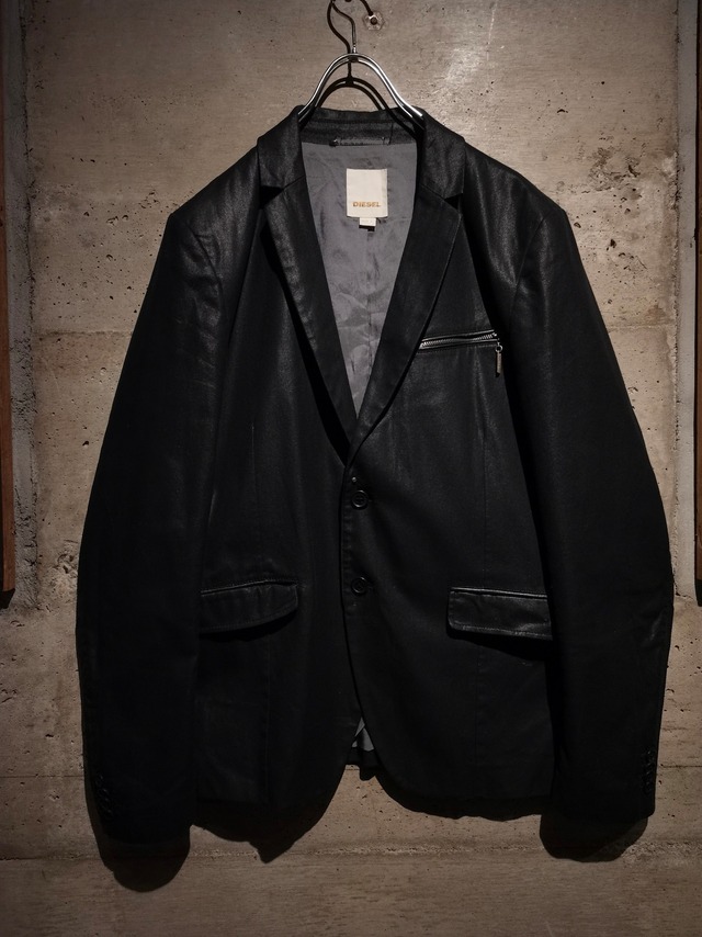 【Caka】"DIESEL" Coating Cotton Loose Tailored Jacket