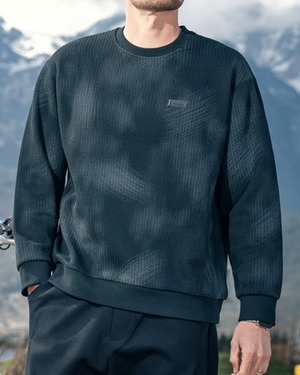 ダイダイ柄 スウェットシャツ 4色 E0115