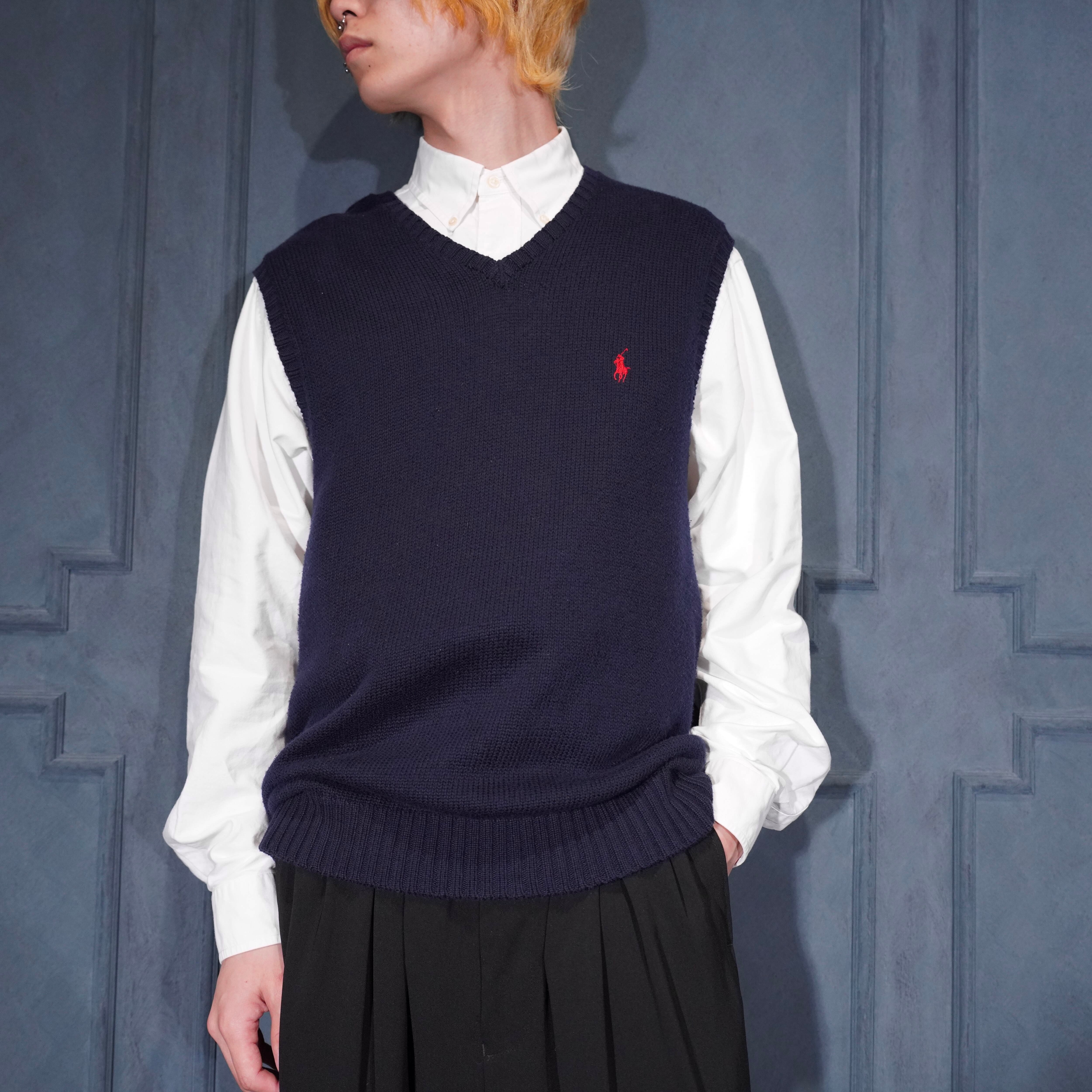 vintage ニット Camphor wood セーター ニット low gauge reversible dog sweater