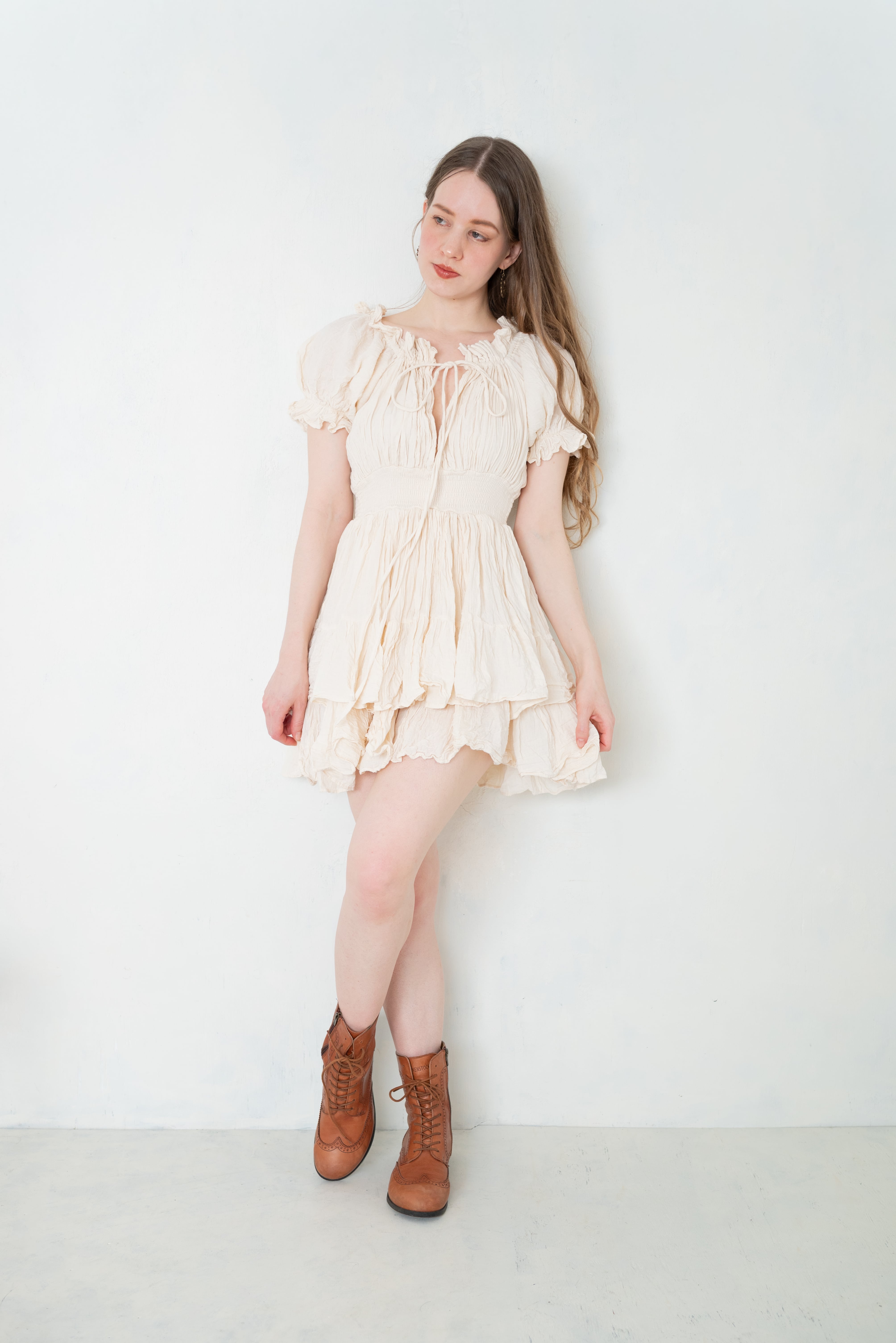 Souffle Sacre (スフル・サクレ)聖なる息吹/オーガニックコットンワンピース(キッズ着用可)