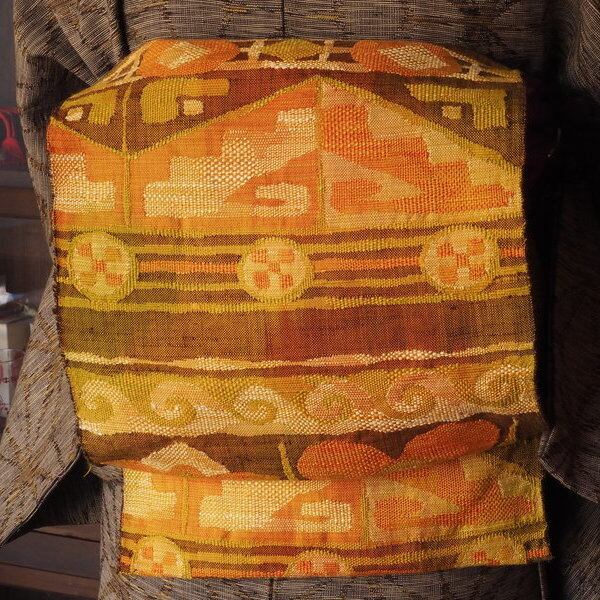 抽象文様 紬織り袋名古屋帯 | KIMONO BITO