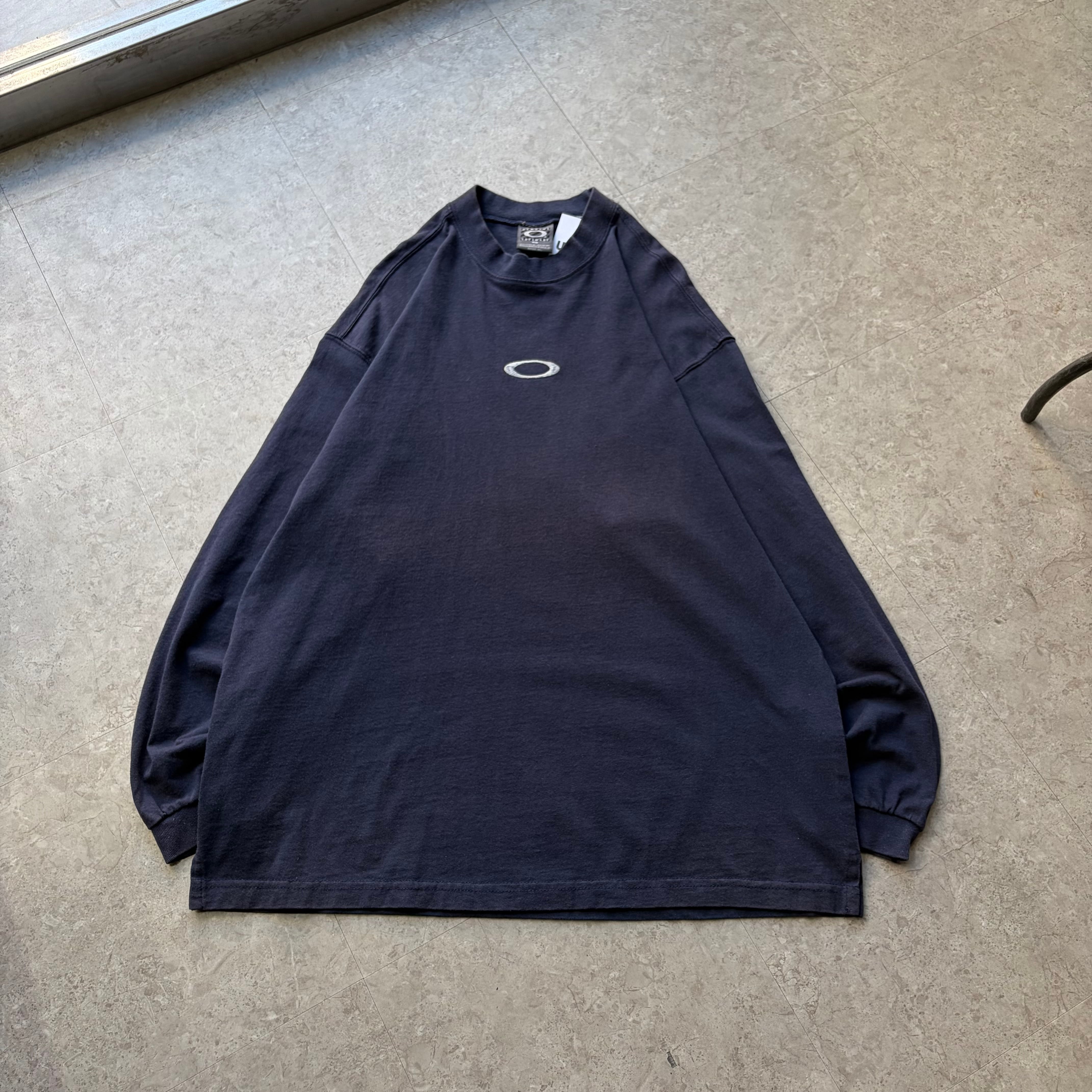 ~00s OAKLEY "logo embroidery" mock neck L/S T-shirt【仙台店】