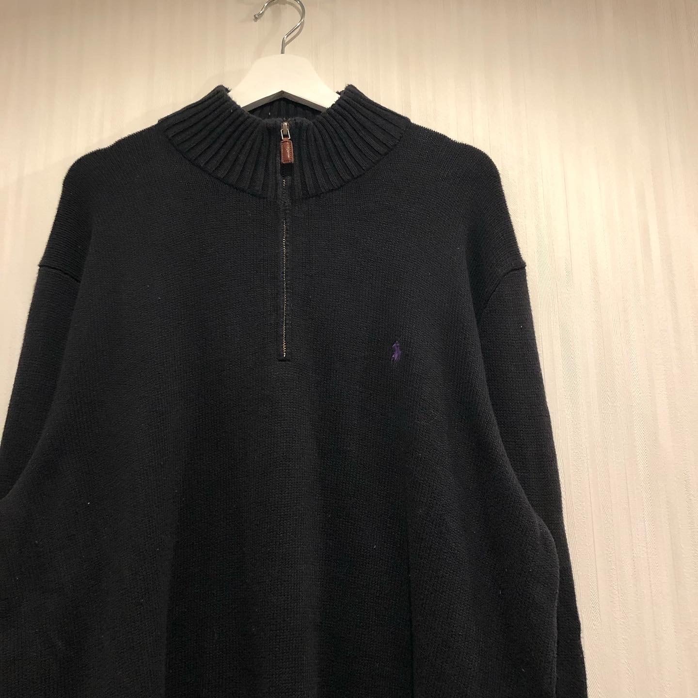 90s POLO Ralph Lauren half zip drivers knit【高円寺店】 | What'z up