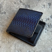 【限定商品】ビルフォールド サンタフェ マットパイソン(藍染)