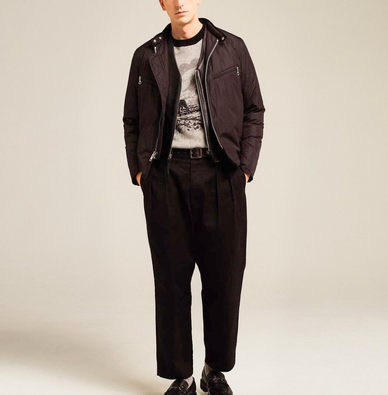 Schott x TAION Single Riders Down Jacket Black | 武蔵小杉の