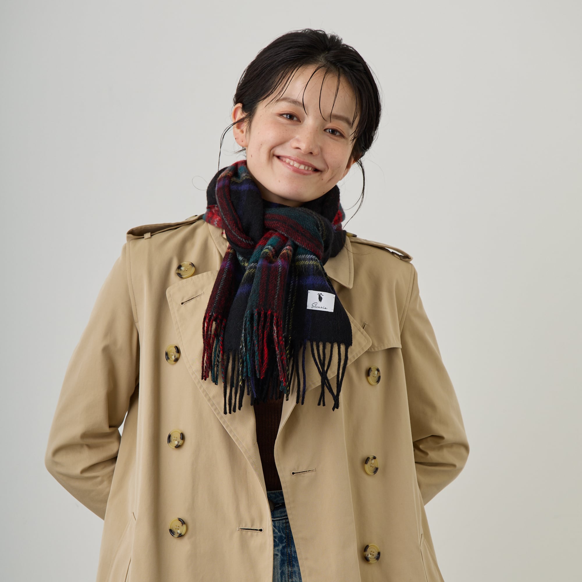 未使用 AURALEE カシミア マフラー ブラック AURALEE - 【美品】 AURALEE / オーラリー | CASHMERE NARROW STOLE