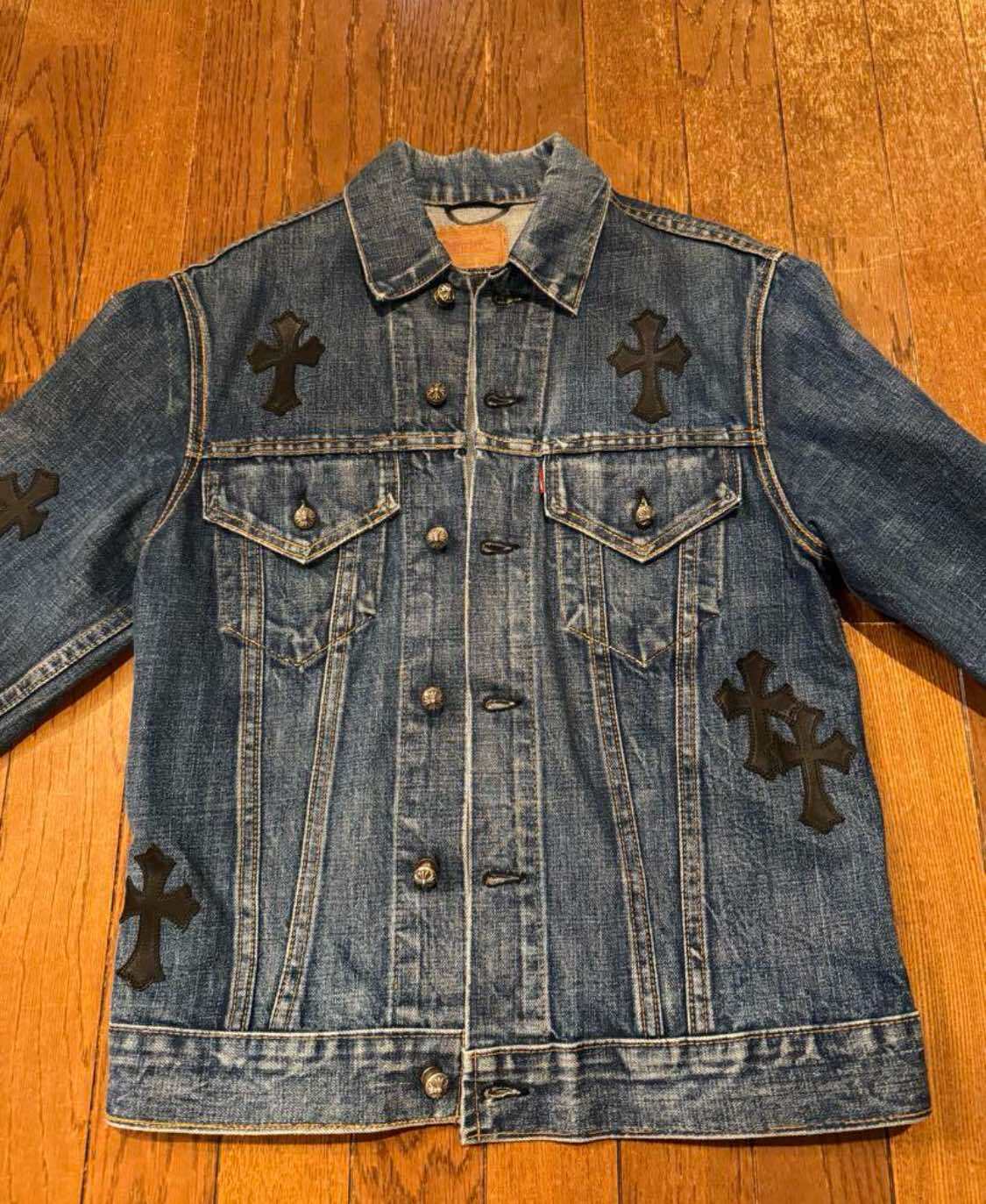 CHROME HEARTS クロムハーツ リーバイス Levi's クロスパッチ デニムジャケット