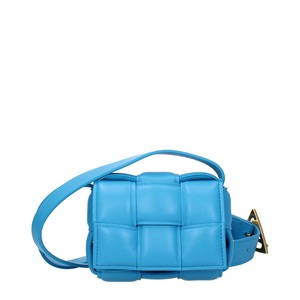 【新品】BOTTEGA VENETA ボッテガヴェネタ レディース クロスボディバッグ レザー ライトブルー 716648VCQR14619