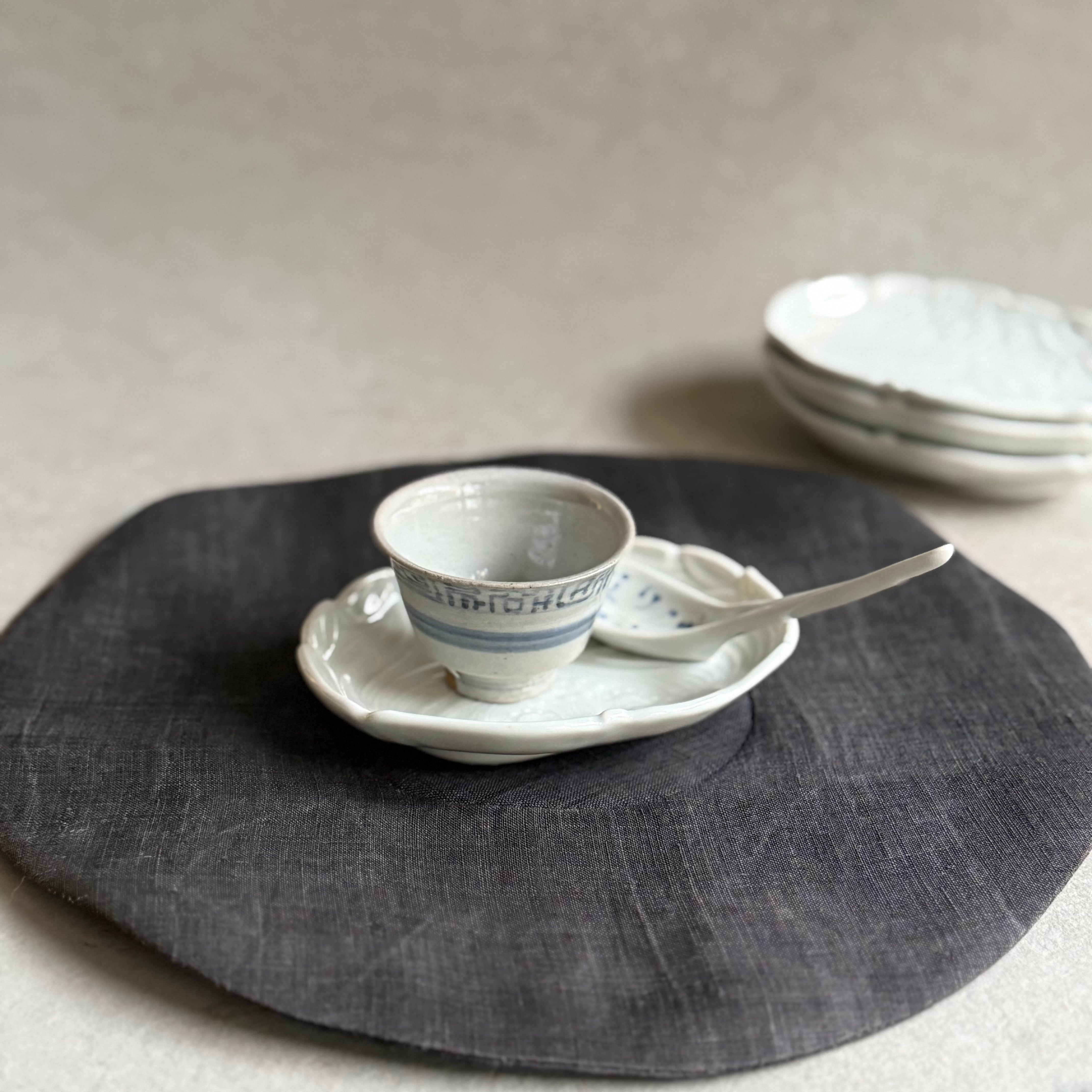 豊増一雄 染付散蓮華(小) | gallery 一白