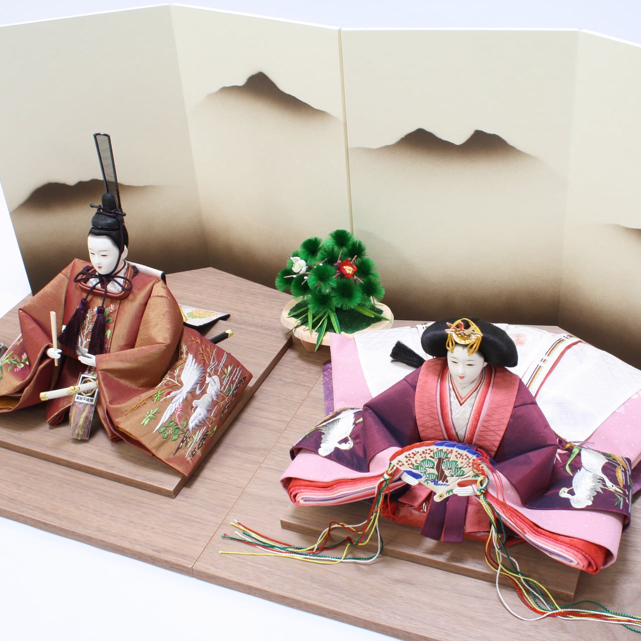 平安天鳳作 京6番親王揃い 親王台付き 雛人形 ひな人形 限定作品 平安