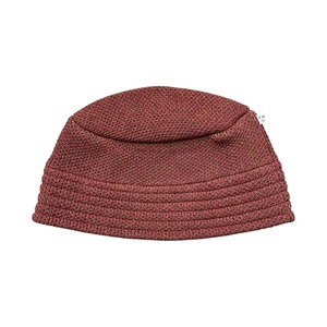 NOROLL / WASHI KNIT BUCKET HAT WINE