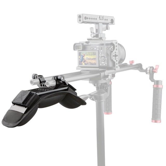 CAMVATE 汎用ショルダーマウント 肩パッド 15mmレールブロック付き 15mmロッドサポートシステムに対応 ビデオカメラ、カメラDV/DC固定 撮影安定化リグ