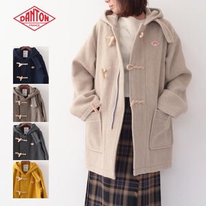 DANTON [ダントン] WOMEN'S WOOL LIGHT PILE DUFFEL COAT [DT-A0387WLP] ウールライトパイル ダッフルコート・ミドル丈ダッフルコート・ワイドコート・フードコート・アウター・LADY'S [2023AW]