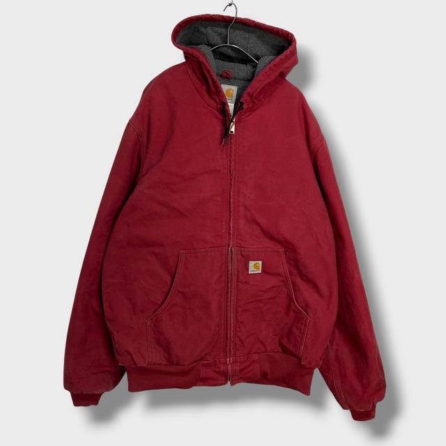 00s carhartt カーハート アクティブジャケット アクティブパーカー ダックジャケット 赤系 L J158