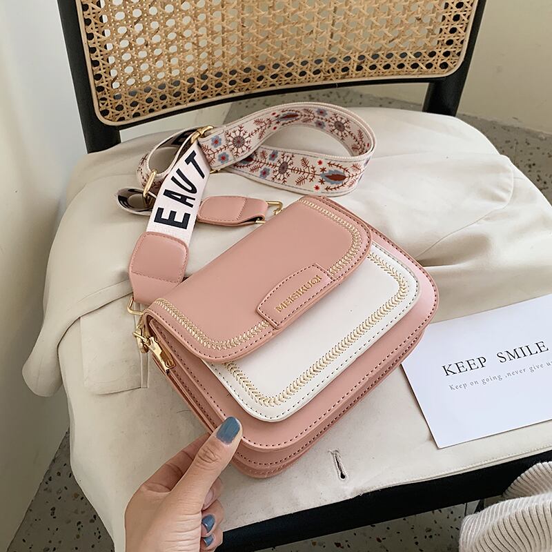 ネットレッドフェアリースモールバッグ2020新しい夏のファッションブロードバンドショルダーメッセンジャーバッグワイルドカジュアルヒットカラースモールスクエアバッグ Tiancai_Wing_Bag8323663