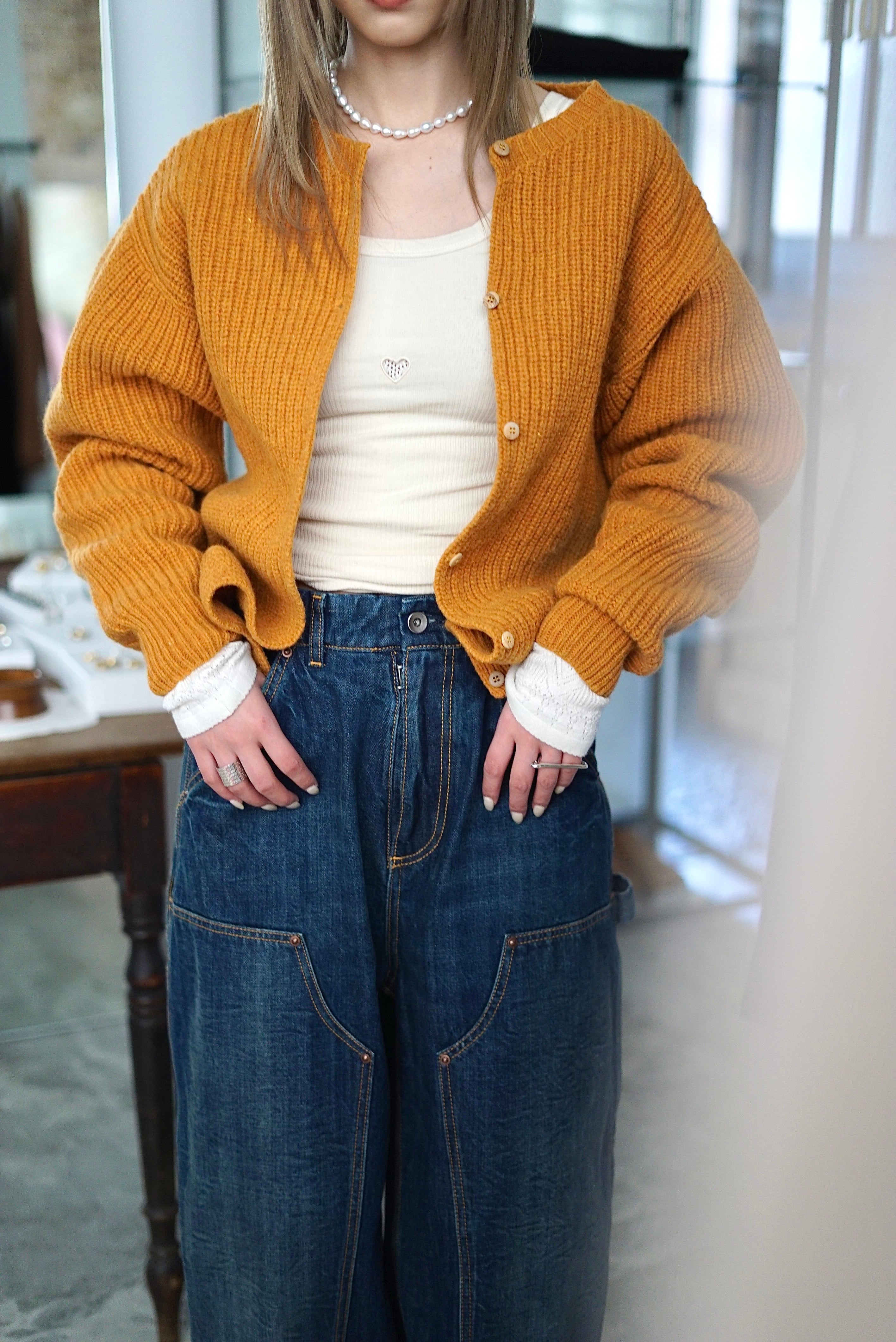 Baserange / MEA CARDIGAN (CLAIR ORANGE) | JUQUI Online