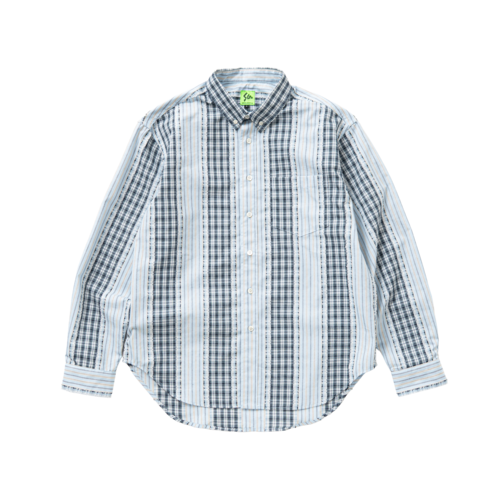 Pattern Mix Shirt (Blue)