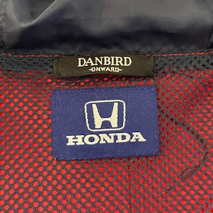 【ONWORD】HONDAレーシング ナイロンジャケット 企業ロゴ スポンサー 刺繍ロゴ 古着