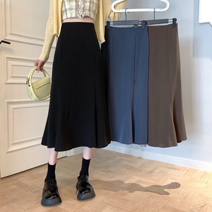 スカート ロングスカート ロング丈 Aライン マーメイド ハイウエスト きれいめ シンプル 大人 上品 おしゃれ お洒落 こなれ感 キュート 個性的 クール セクシー エレガント 存在感 とろみ感 甘い シック 無地 春 秋 誕生日 母の日 OL 通勤 学生 通学 デート お出かけ 女子会 お泊まり 休日 イベント リゾート 旅行 高原 ホテル ガーデン レストラン ショッピング 着回し ファッション コーデ スタイル モテ 美脚 脚長 ギフト インスタ映え S M L コーヒー ブルーグレー 黒
