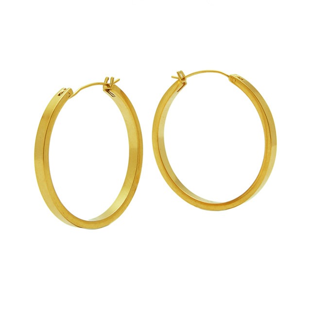 matte hoop pierce M|GOLD