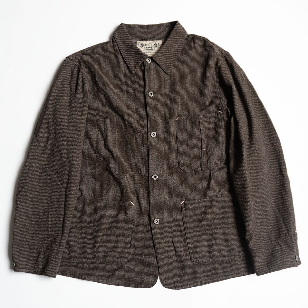 極美品 RRL U.S.ARMY 40s ヘリンボーンデニムカバーオール L